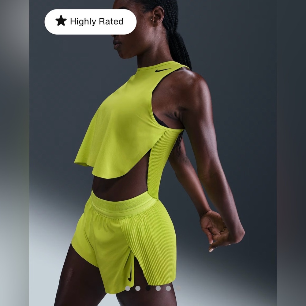 NWT Nike AeroSwift Dri-FIT ADV Cropped Running Tank Top FN2713-389 Size Small